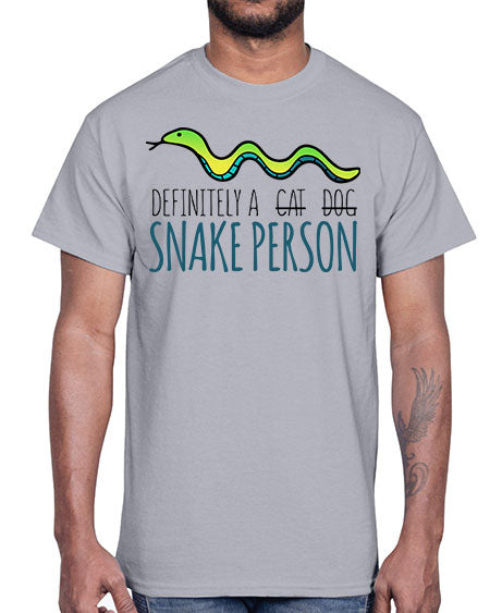 definitely a snake person- snake- Cotton Tee