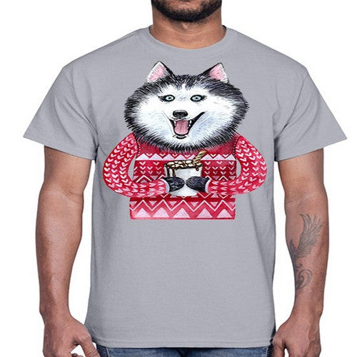 dog 73#- dogs- Cotton Tee