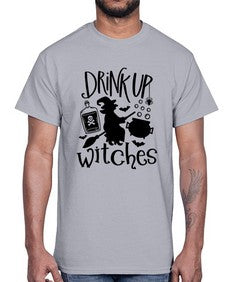 drink up witches 41#- witch- Cotton Tee