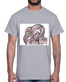 ethnic flamingo 423#- mandala- Cotton Tee