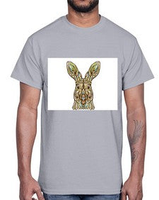 ethnic kangaroo 427#- mandala- Cotton Tee