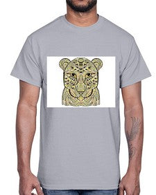 ethnic leopard 429#- mandala- Cotton Tee