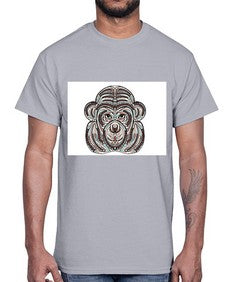 ethnic monkey 431#- mandala- Cotton Tee