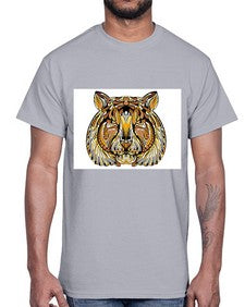 ethnic tiger 439#- mandala- Cotton Tee