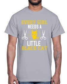 every girl needs alittle black cats Style 48#- cats- Cotton Tee