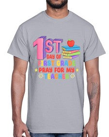 first day of first Grade 101#- first grade- Cotton Tee