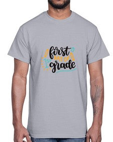 first day of first grade 102#- first grade- Cotton Tee