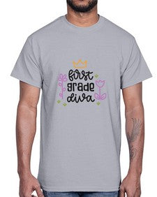 first grade diva 126#- first grade- Cotton Tee