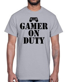 gamer on duty 89#- video games- Cotton Tee