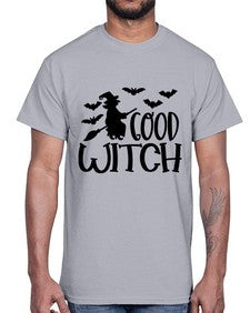 good witch 36#- witch- Cotton Tee