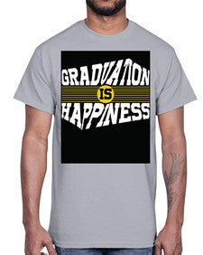 graduation is happiness 222#- graduation- Cotton Tee