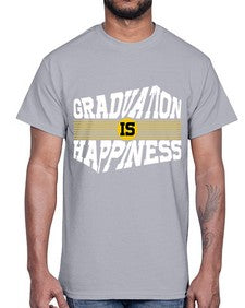graduation is happiness 223#- graduation- Cotton Tee