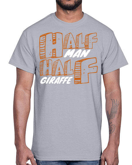 half man half giraffe- giraffee- Cotton Tee