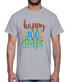 happy one hundred days 244#- one hundred days- Cotton Tee