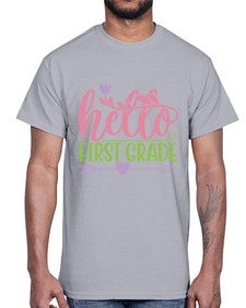 hello first grade 269#- first grade- Cotton Tee