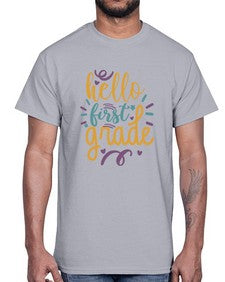 hello first grade 272#- first grade- Cotton Tee