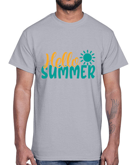 hello summer Style 98#- summer- Cotton Tee