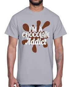 im a chocolate addict 272#- chocolate- Cotton Tee