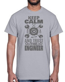 keep calm and trust the engineer 1023#- engineer- Cotton Tee