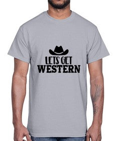 lets get western 723#- western- Cotton Tee