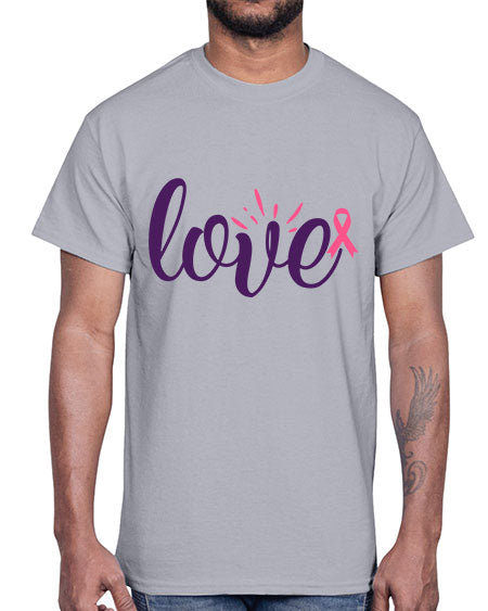 love Style 7#- breast cancer- Cotton Tee