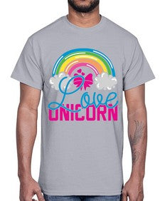 love unicorn 273#- unicorn- Cotton Tee