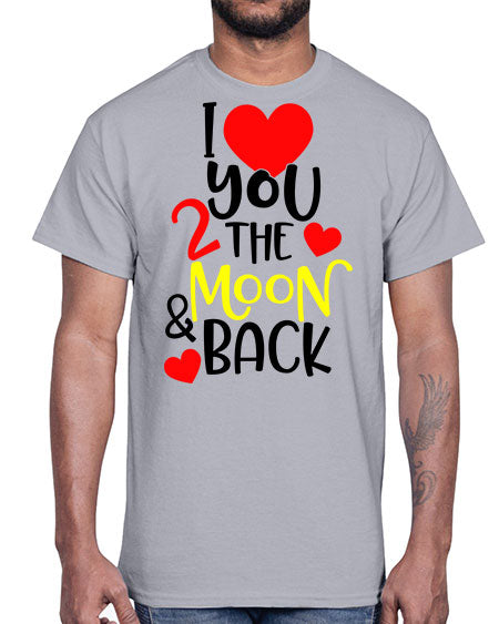 lovemoonback 3#- moon- Cotton Tee