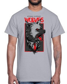 mafia wolves 753#- art pop art- Cotton Tee