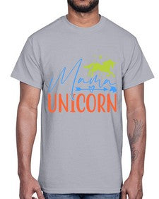 mama unicorn 297#- unicorn- Cotton Tee