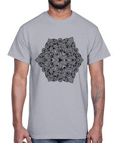 mandala 774#- mandala- Cotton Tee