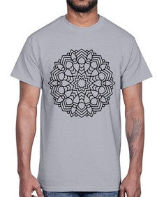 mandala 827#- mandala- Cotton Tee