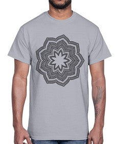 mandala 834#- mandala- Cotton Tee
