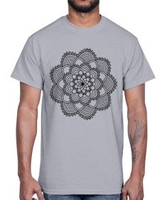 mandala 835#- mandala- Cotton Tee