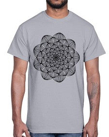 mandala 837#- mandala- Cotton Tee