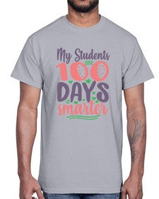 my student are one hundred days 542#- one hundred days- Cotton Tee
