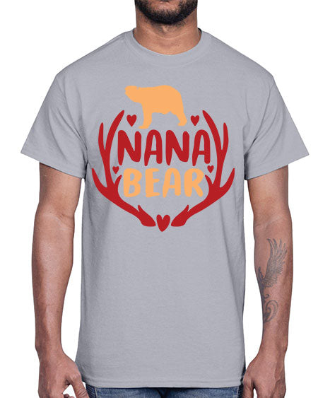 nana bear 195#- bears - animals- Cotton Tee