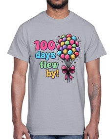 one hundred Day of School 563#- one hundred days- Cotton Tee
