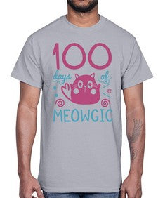 one hundred days of meowgic 570#- one hundred days- Cotton Tee