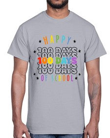 one hundred days of school 575#- one hundred days- Cotton Tee