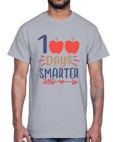 one hundred days smarterrr 582#- one hundred days- Cotton Tee