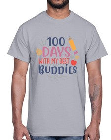 one hundred days with my best buddies 586#- one hundred days- Cotton Tee