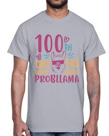one hundredth day no probllama 597#- one hundred days- Cotton Tee