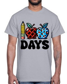 one hundredth day of school Apple 598#- one hundred days- Cotton Tee