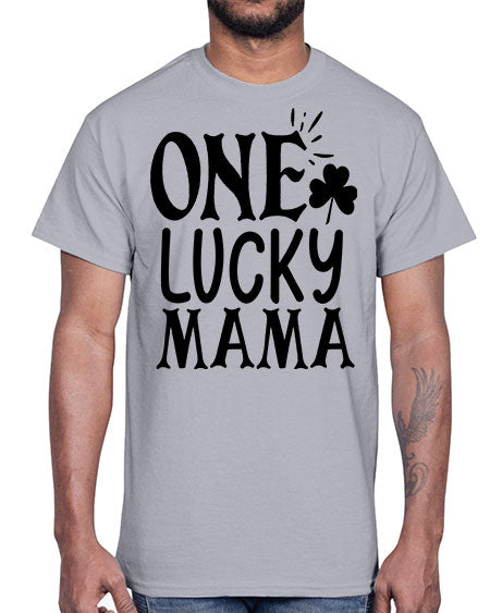one lucky mama Style 34#- autism- Cotton Tee
