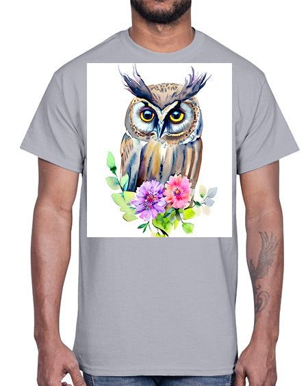 owl 11#- owl- Cotton Tee