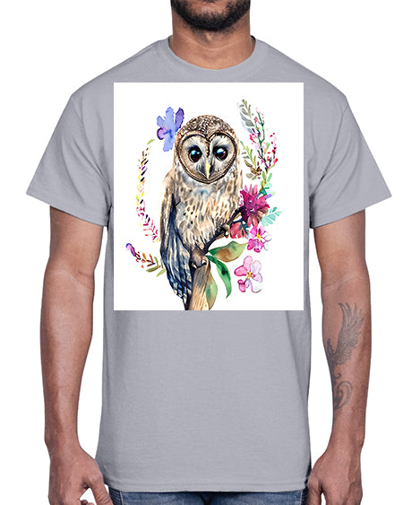 owl 12#- owl- Cotton Tee