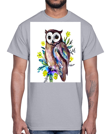 owl 14#- owl- Cotton Tee