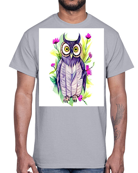 owl 23#- owl- Cotton Tee