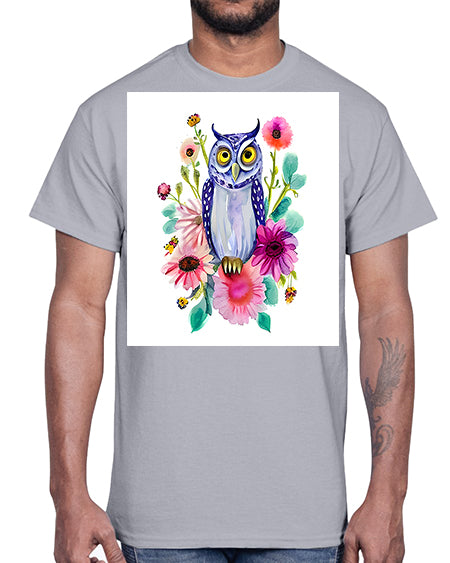 owl 25#- owl- Cotton Tee