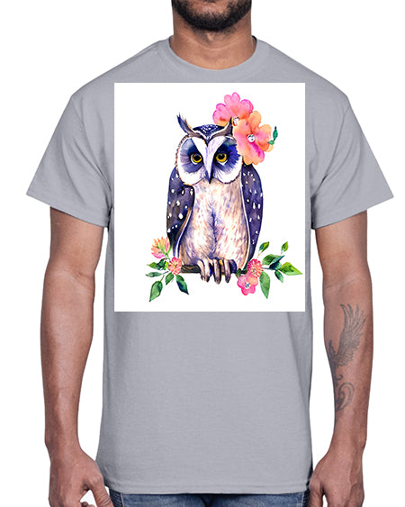 owl 2#- owl- Cotton Tee
